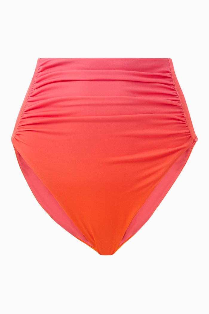 

High-waist Bikini Briefs in Stretch-nylon, Orange
