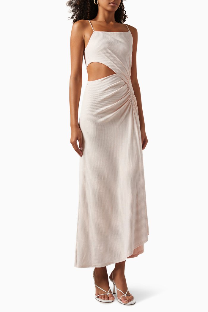

Roisin Cut-out Midi Dress, Yellow