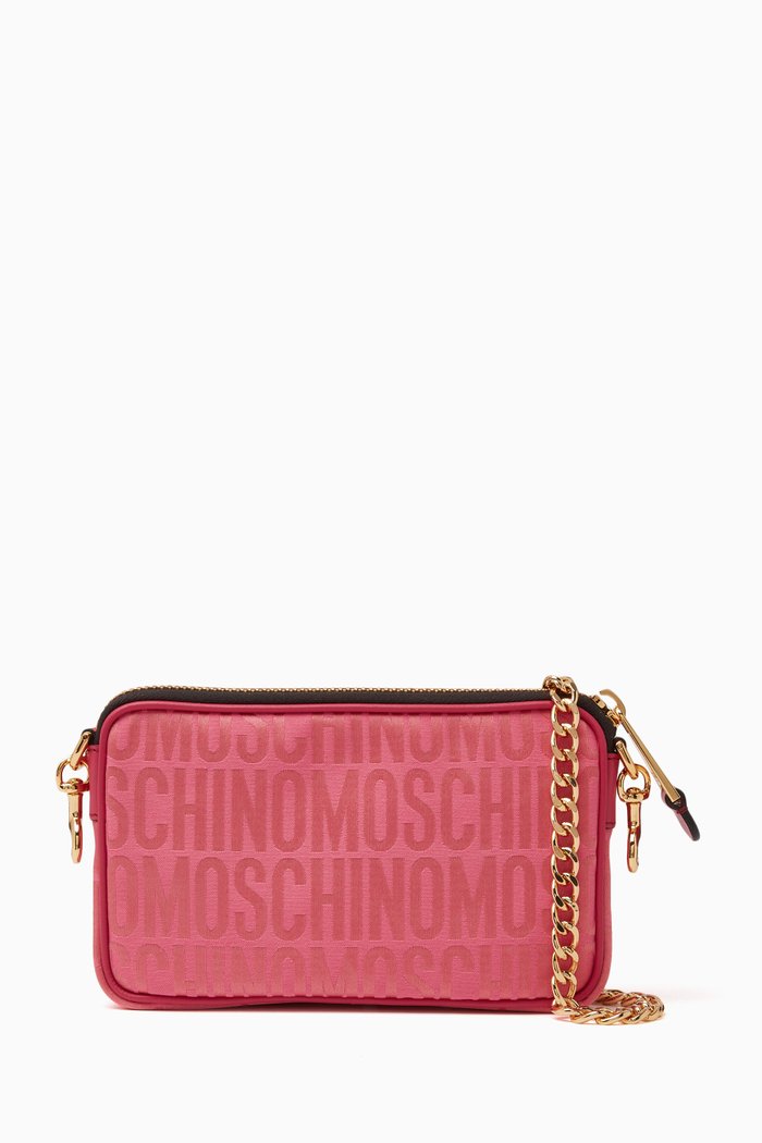 

Small Logo Camera Bag in Jacquard, Pink