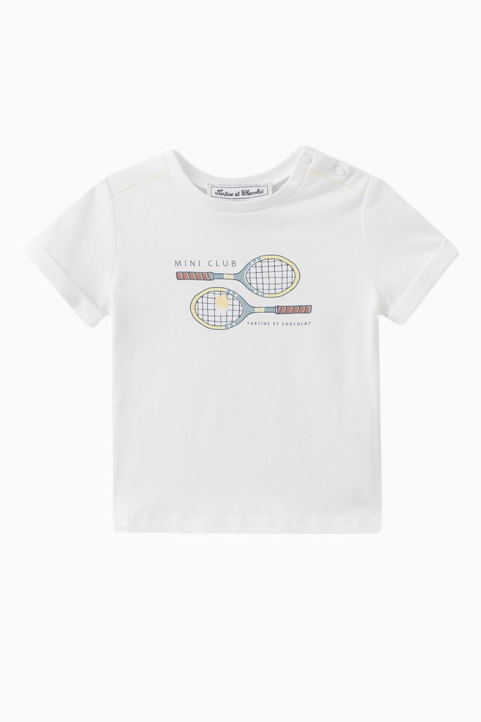 

Illustrated T-shirt in Cotton, Yellow