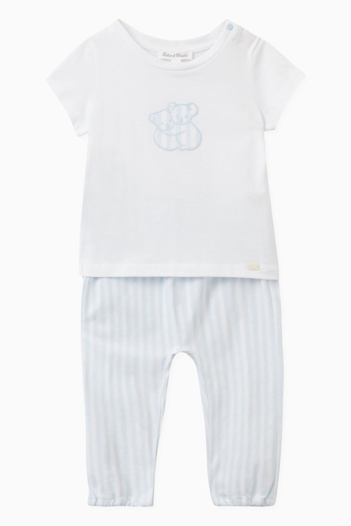 

Koala T-shirt and Pants in Cotton, Set of Two, Blue