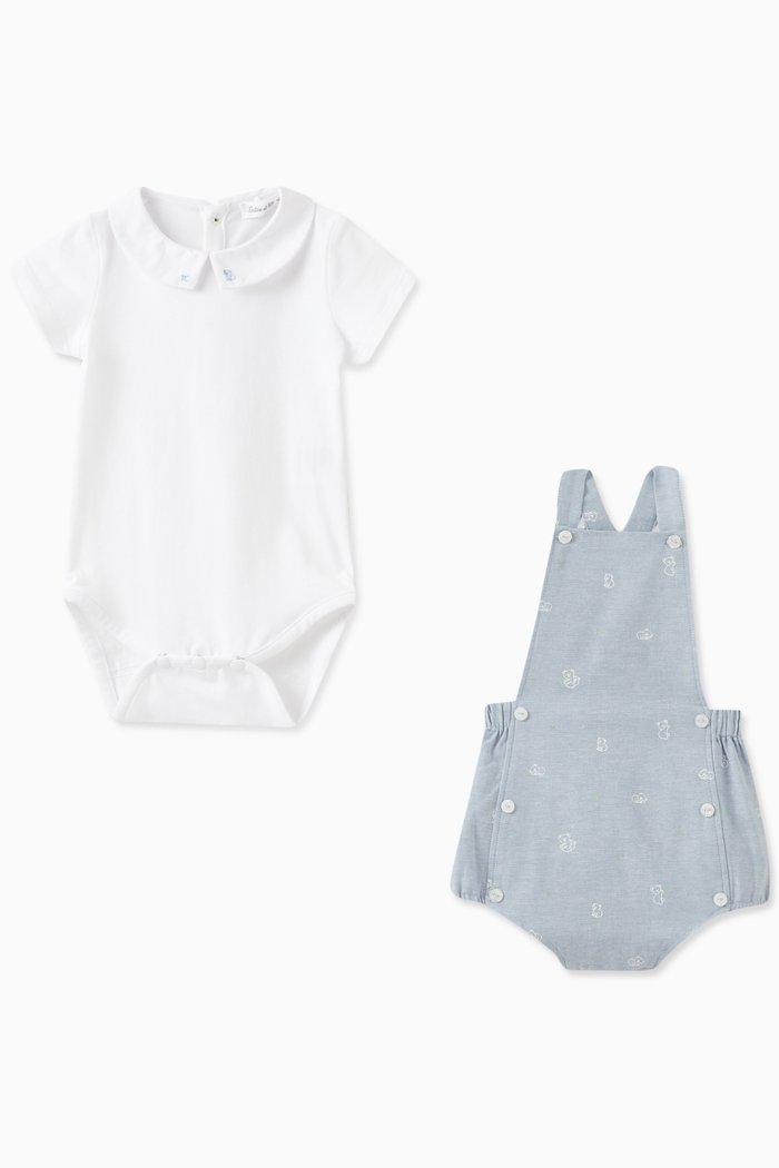 

Bodysuit and Dungarees, Set of Two, Blue