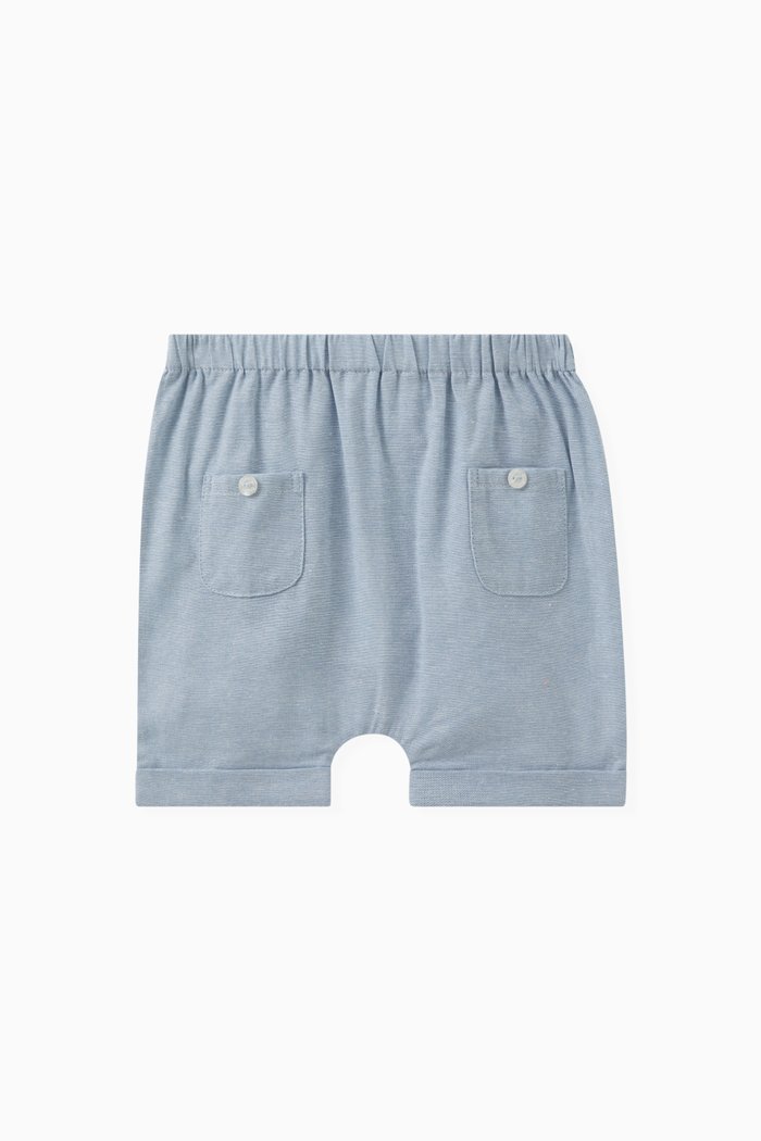 

Bloomer Shorts in Cotton Blend, Blue