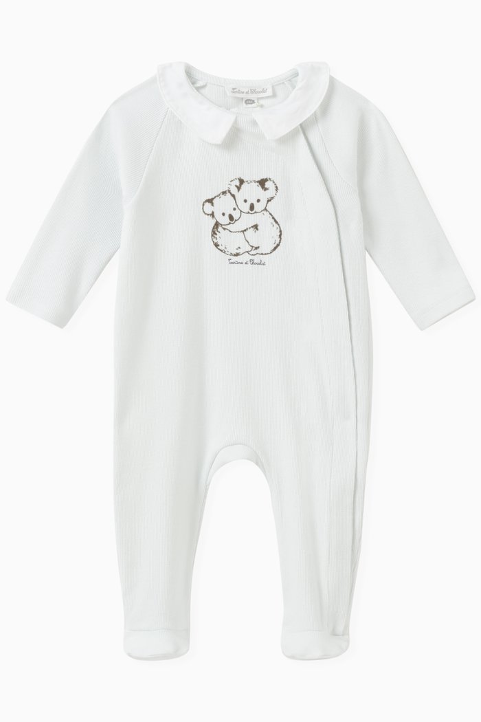 

Koala-print Sleepsuit in Cotton, Blue