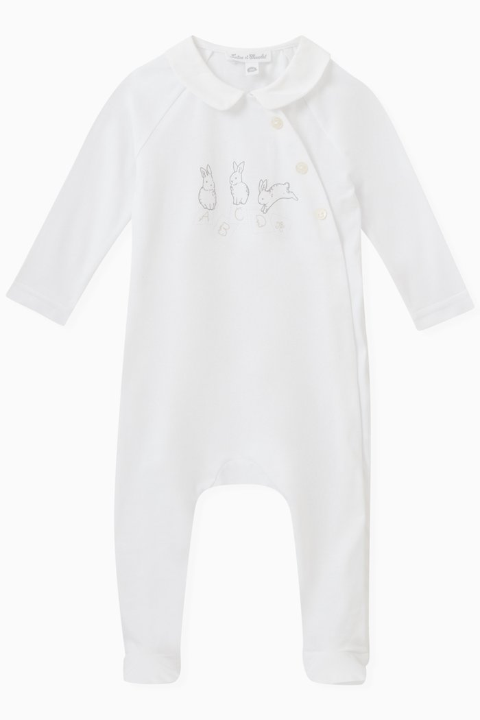 

Graphic Print Pyjamas in Cotton, White