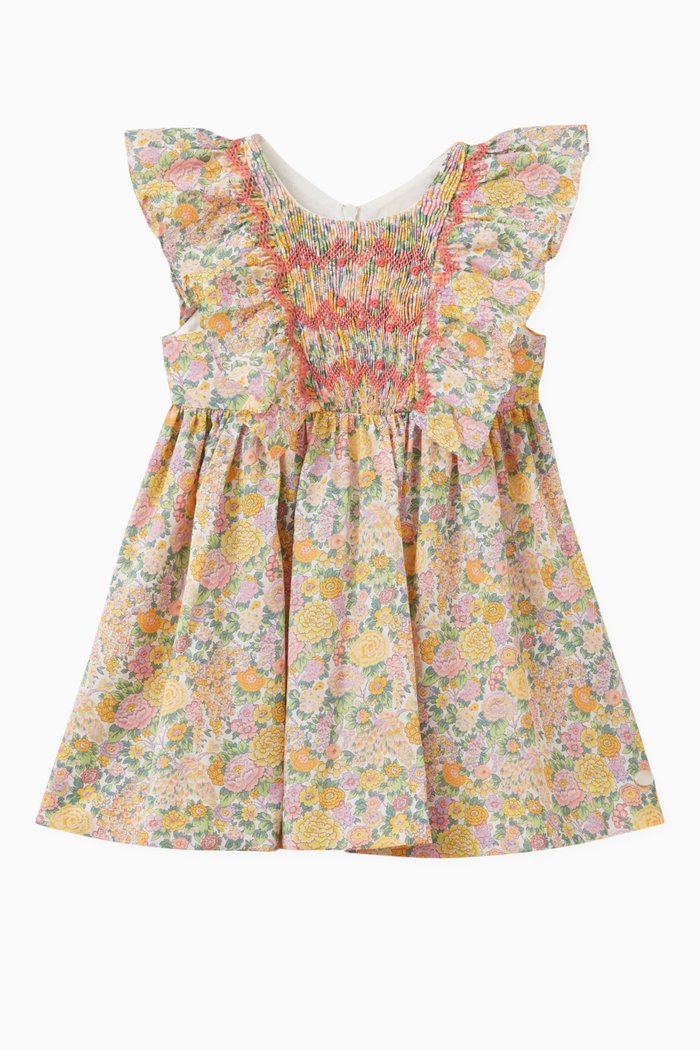 

Floral Print Dress in Cotton, Pink