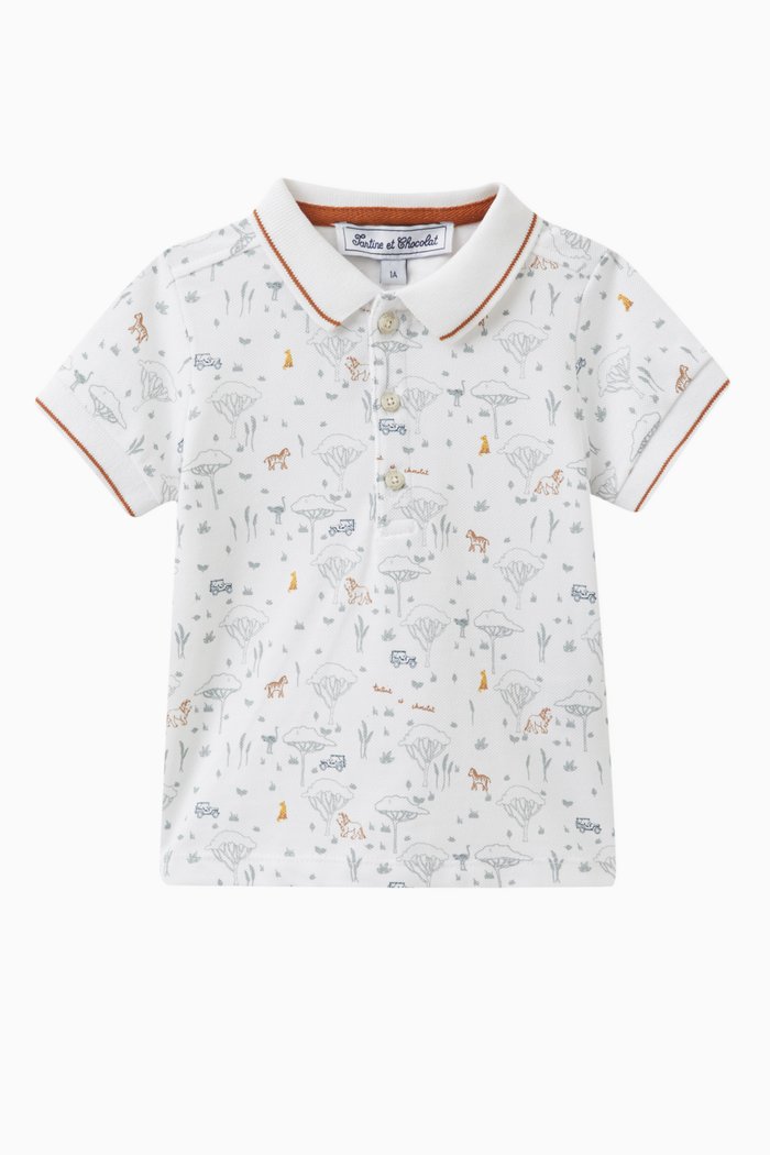 

Polo Shirt in Cotton, Blue