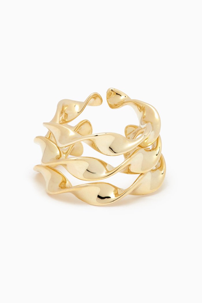 

Marie Stacked Ring Set in 18kt Gold-plated Sterling Silver