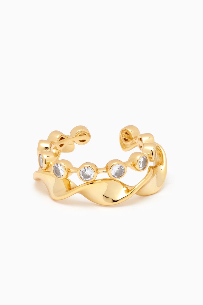 

Marie Double Ring Stack in 18kt Gold-plated Sterling Silver
