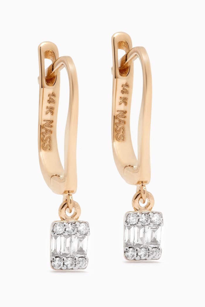 

Mini Mystery Set Diamond Huggies in 14kt Gold, Yellow
