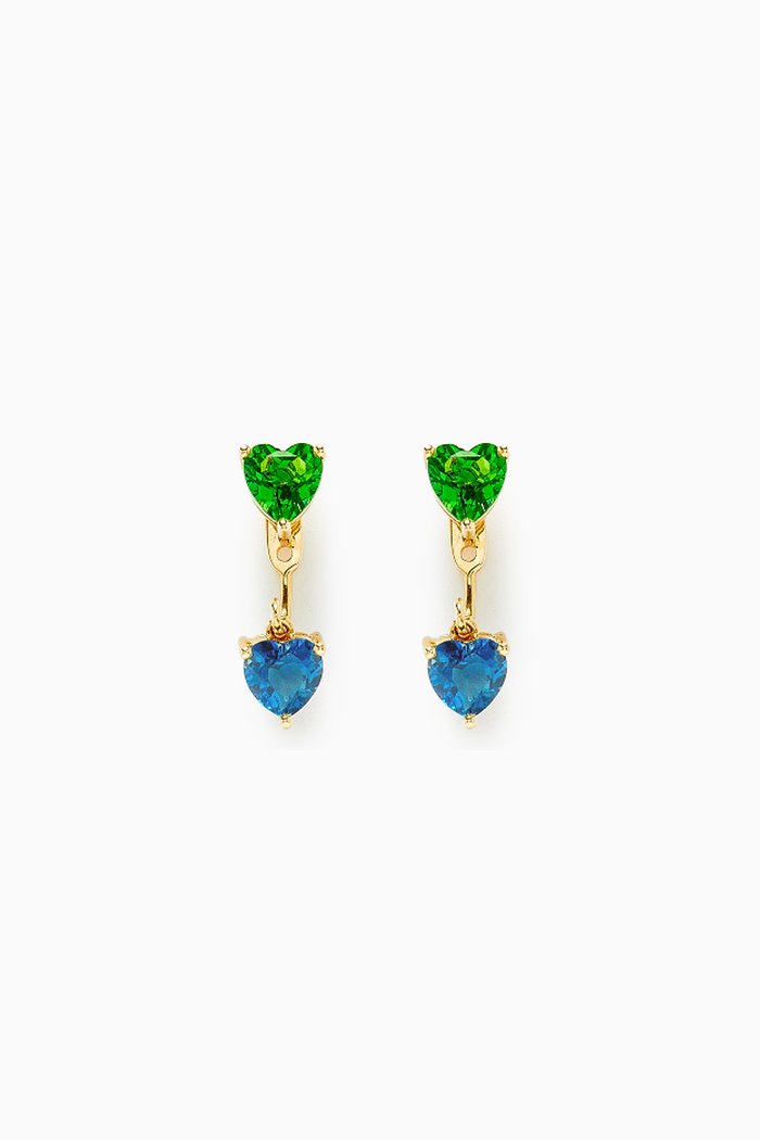 

Dessous Topaz Drop Earrings in 18kt Gold, Blue