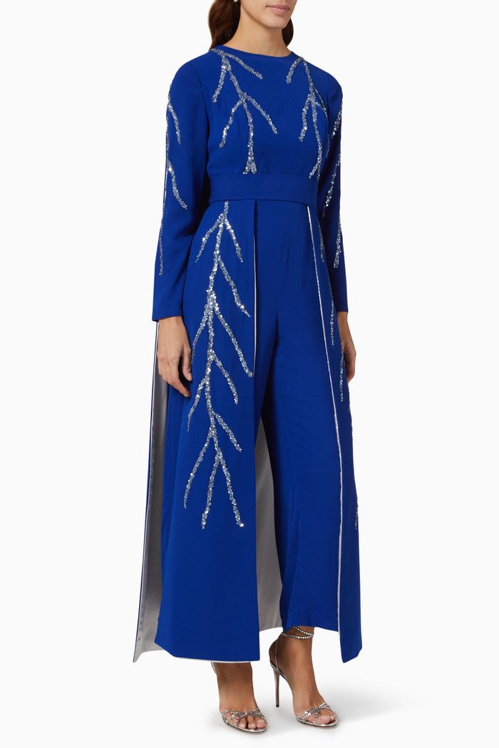 

Reggia Embellished Jumpsuit, Blue