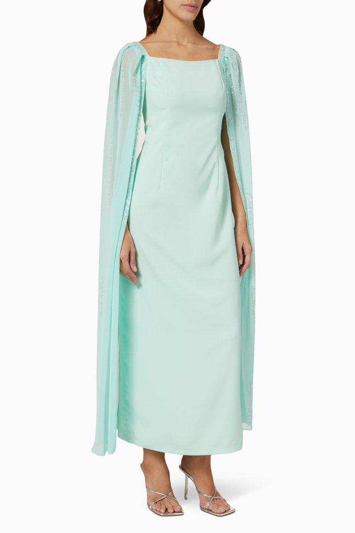 

Sequin-embellished Gown, Blue