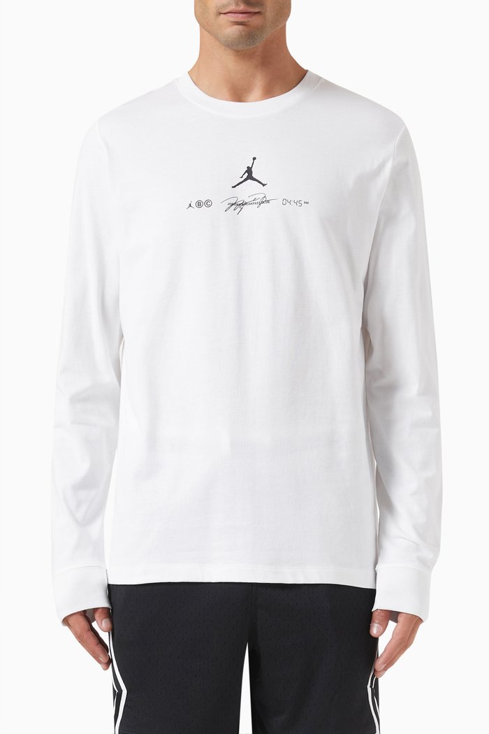 

Dri-FIT Sport Graphic Print T-shirt in Cotton, White