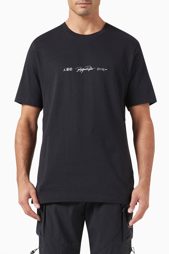 

Dri-FIT Sport Graphic Print T-shirt in Cotton, Black