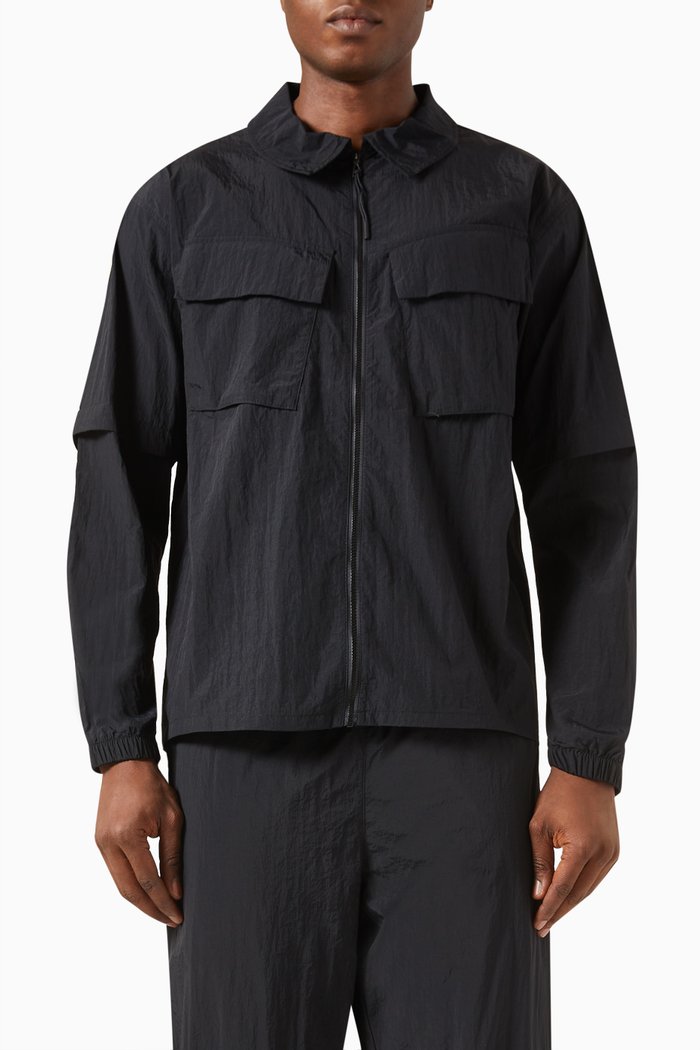 Jordan 23 Engineered Utility Shirt in Nylon, Black