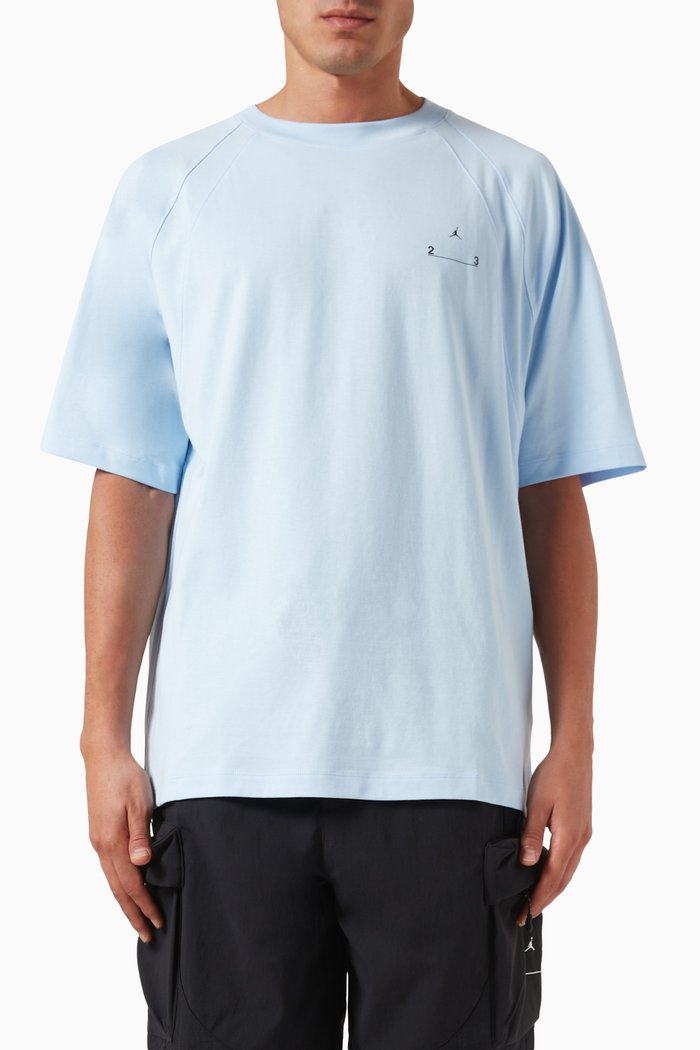 

Engineered T-shirt in Cotton, Blue