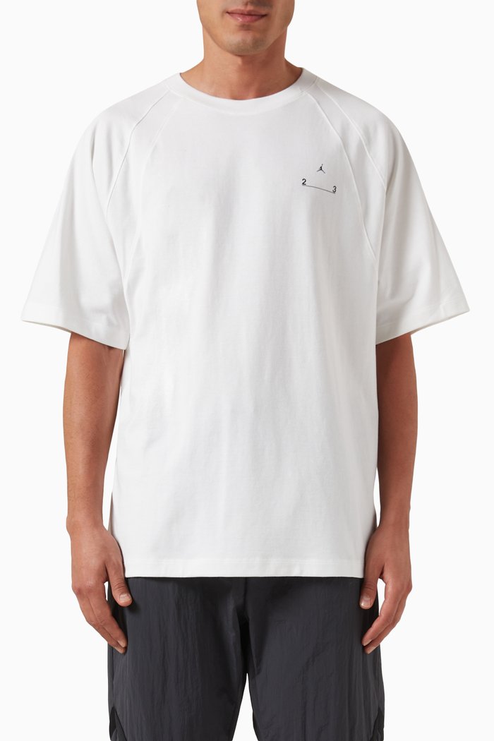 

Engineered T-shirt in Cotton, White
