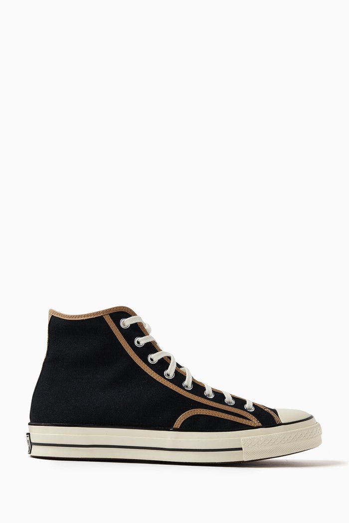 Chuck 70 High-top Sneakers in Canvas, Black