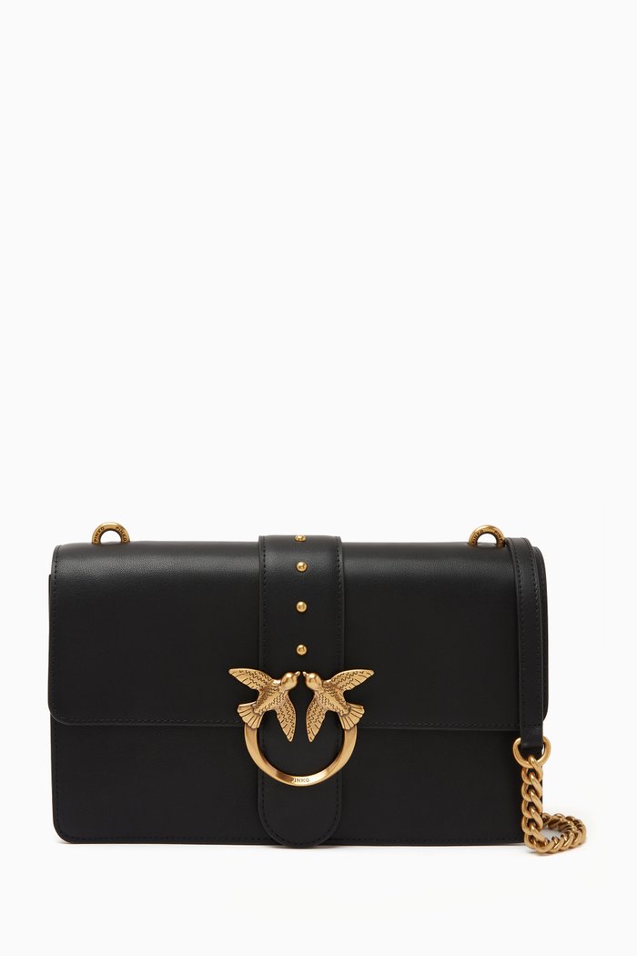 

Classic Love Icon Bag in Leather, Black