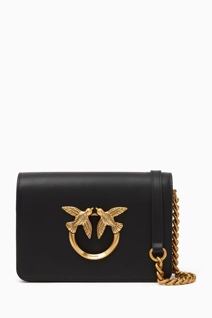 

Mini Love Click Bag in Leather, Black
