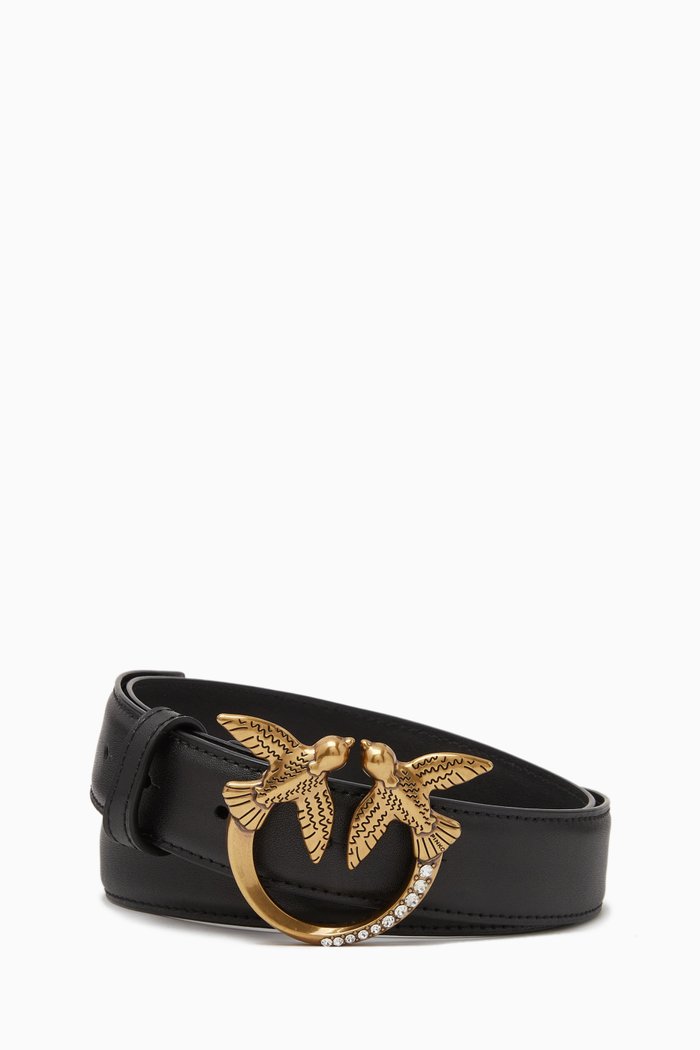 

Love Berry H3 Belt in Leather, Black