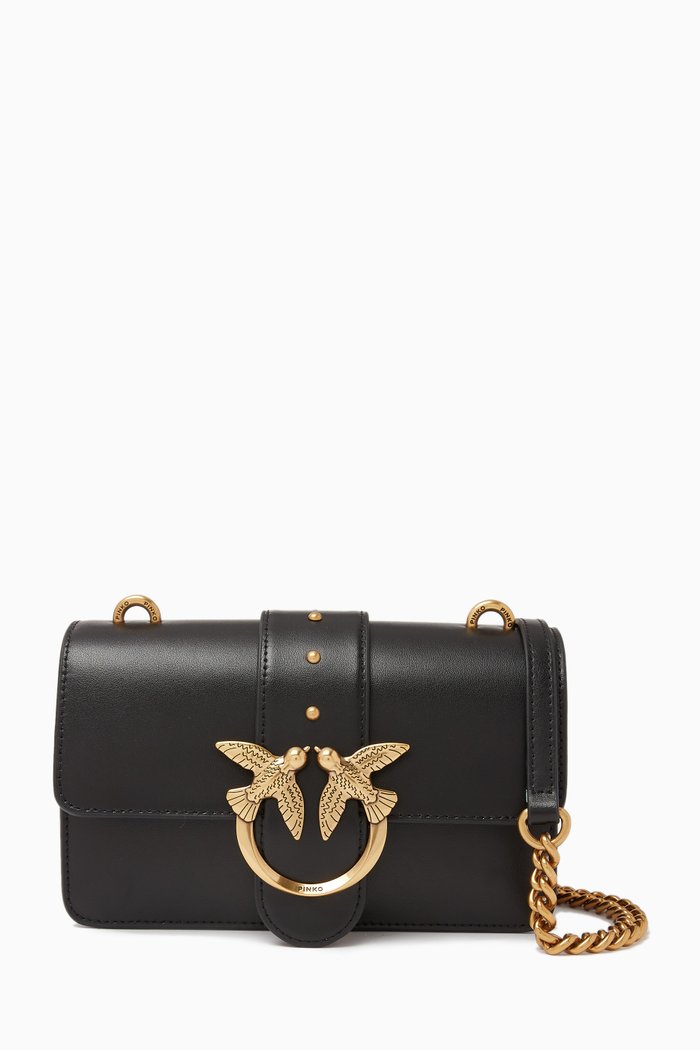 

Mini Love One Bag in Leather, Black