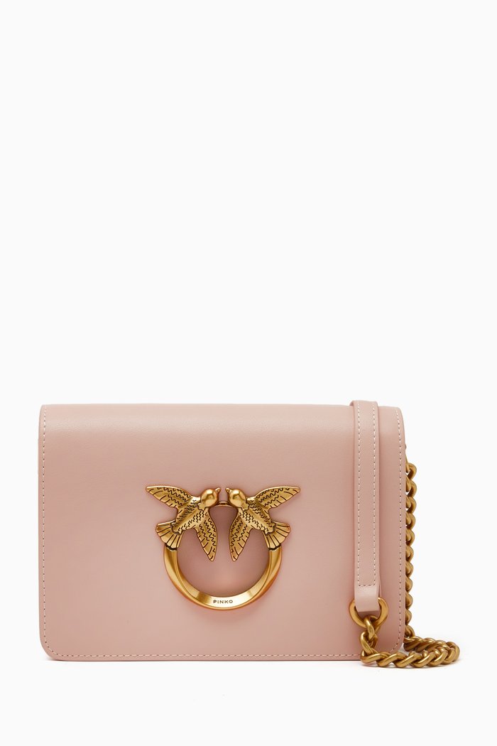 

Mini Love Click Bag in Leather, Pink