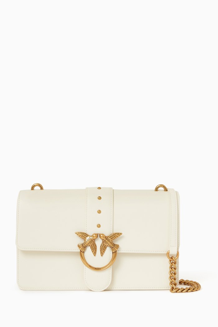 

Classic Love Icon Bag in Leather, White
