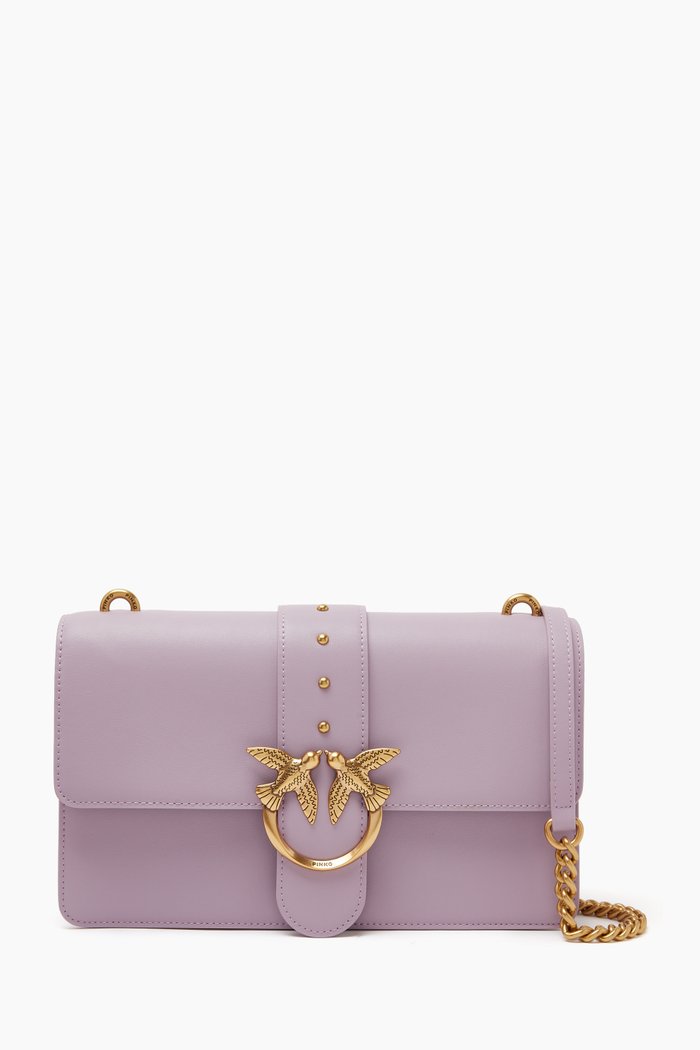 

Classic Love Icon Bag in Leather, Purple