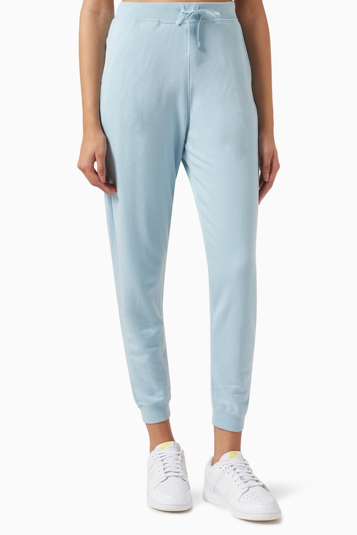 Yoga Luxe 7/8 Sweatpants in Fleece, Blue