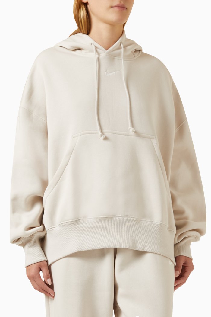 

Phoenix Oversized Hoodie in Cotton-fleece, Neutral