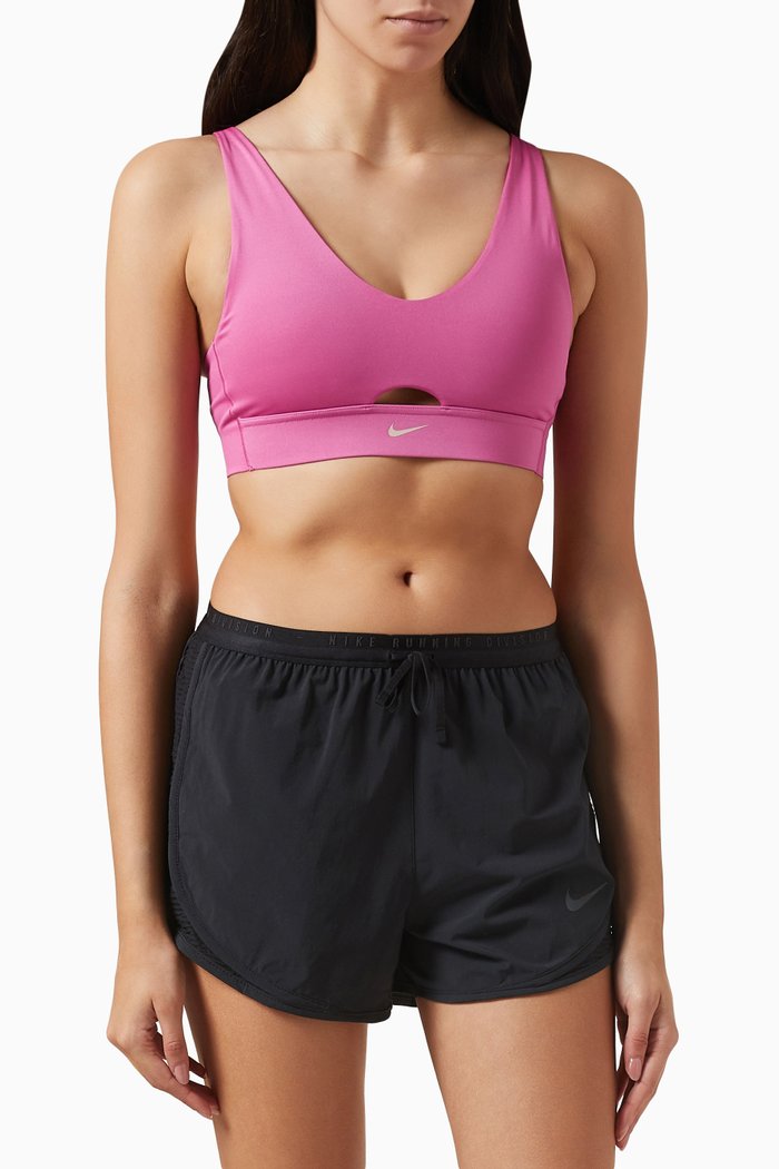 

Indy Dri-FIT Cut-out Padded Sports Bra in Jersey, Pink