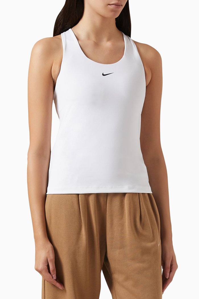 

Dri-FIT Padded Tank Top in Jersey, White