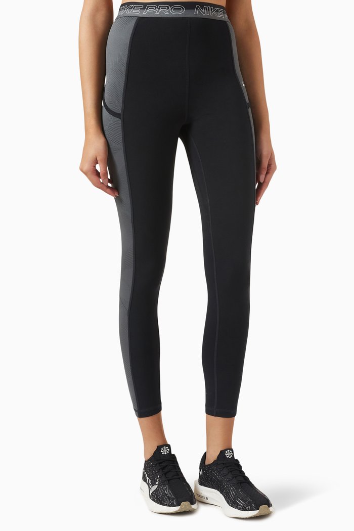 

Pro Dri-Fit Training 7/8 Leggings in Jersey & Mesh, Black