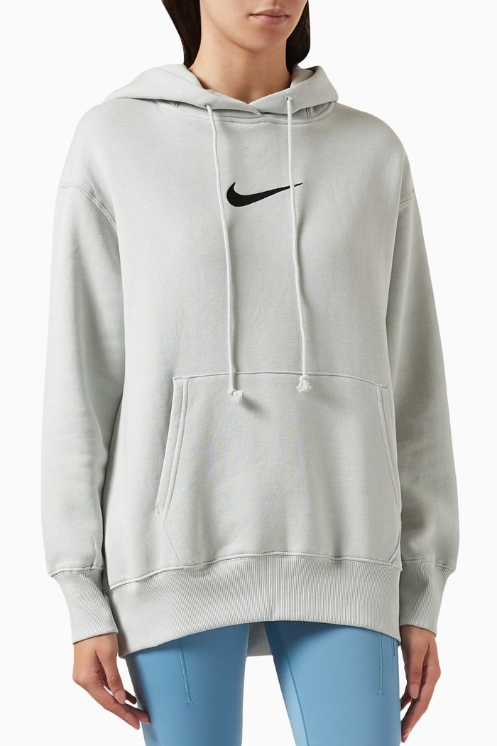 

Phoenix Oversized Hoodie in Fleece, Grey