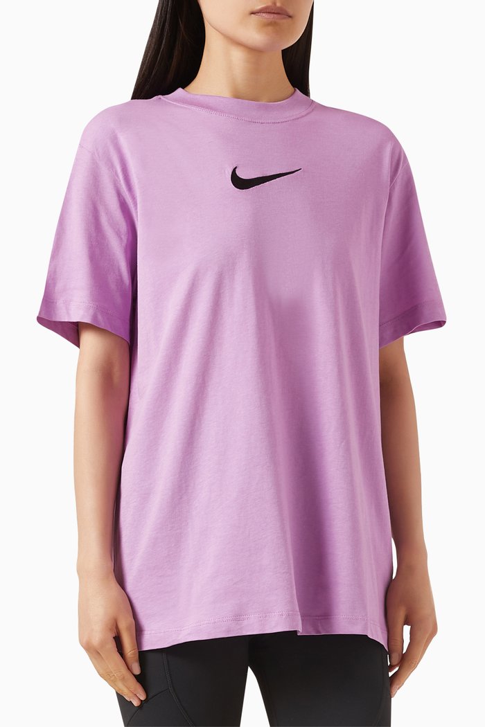 

Sportswear T-shirt in Cotton, Purple