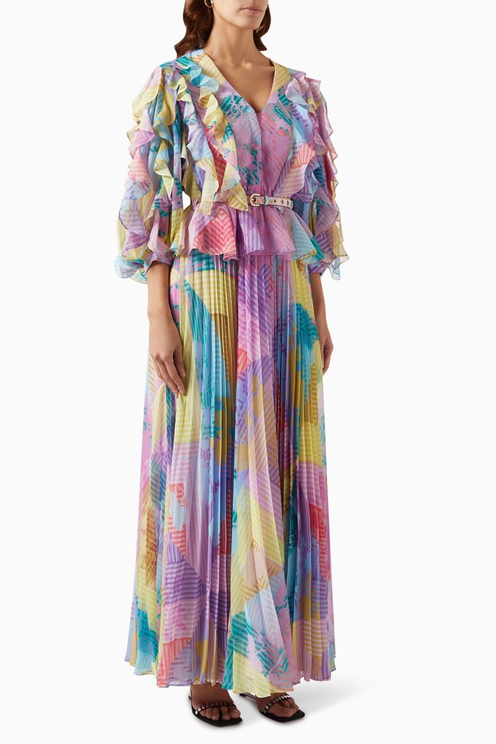 

Vineyard Maxi Dress in Chiffon, Pink