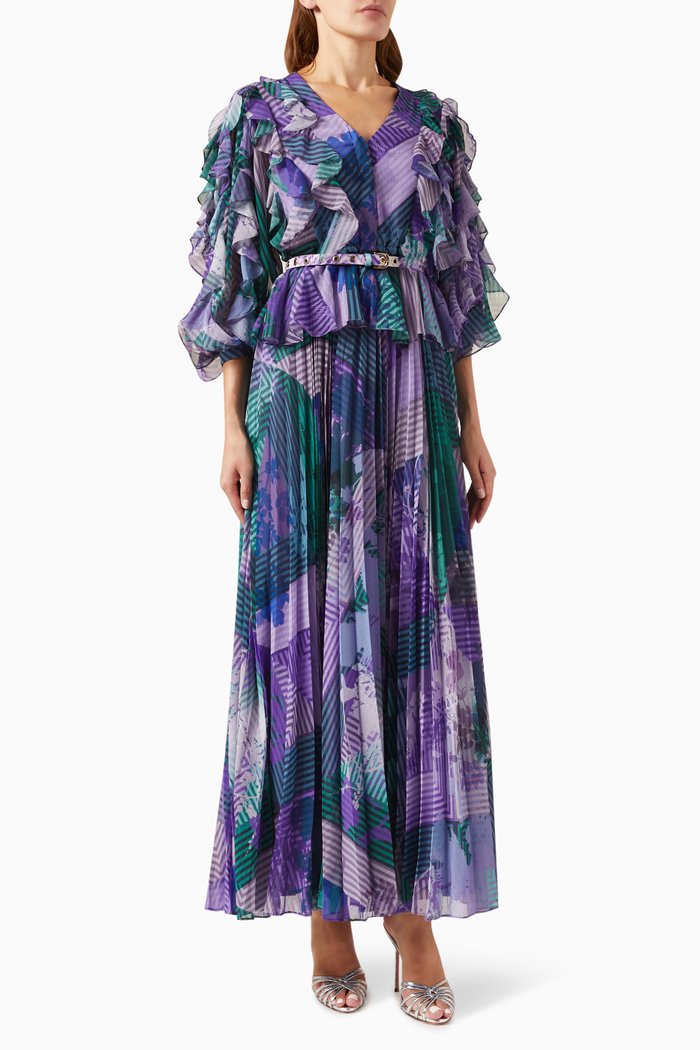 

Vineyard Maxi Dress in Chiffon, Purple