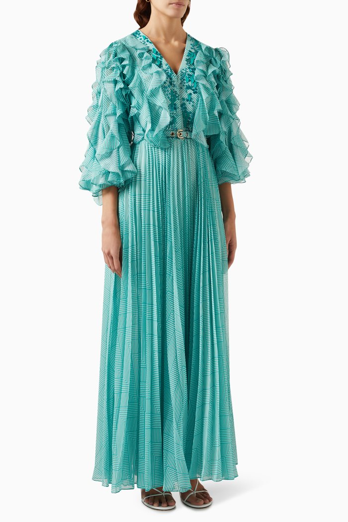 

Occasion Maxi Dress in Chiffon, Blue