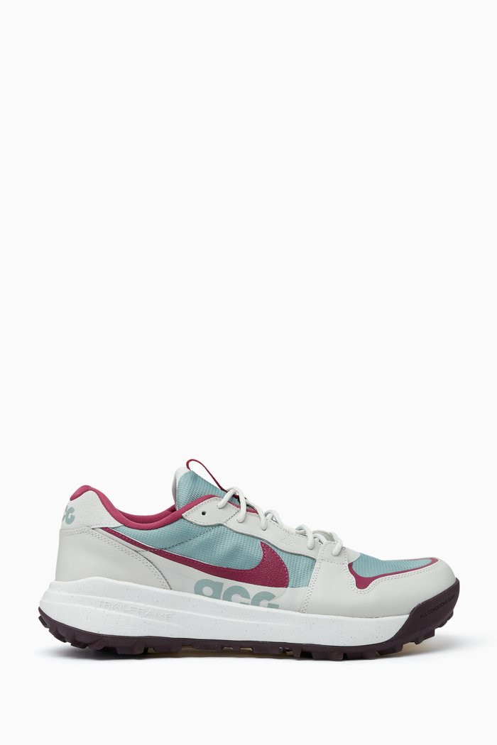 

ACG Lowcate Sneakers in Suede Leather and Mesh, Multicolour
