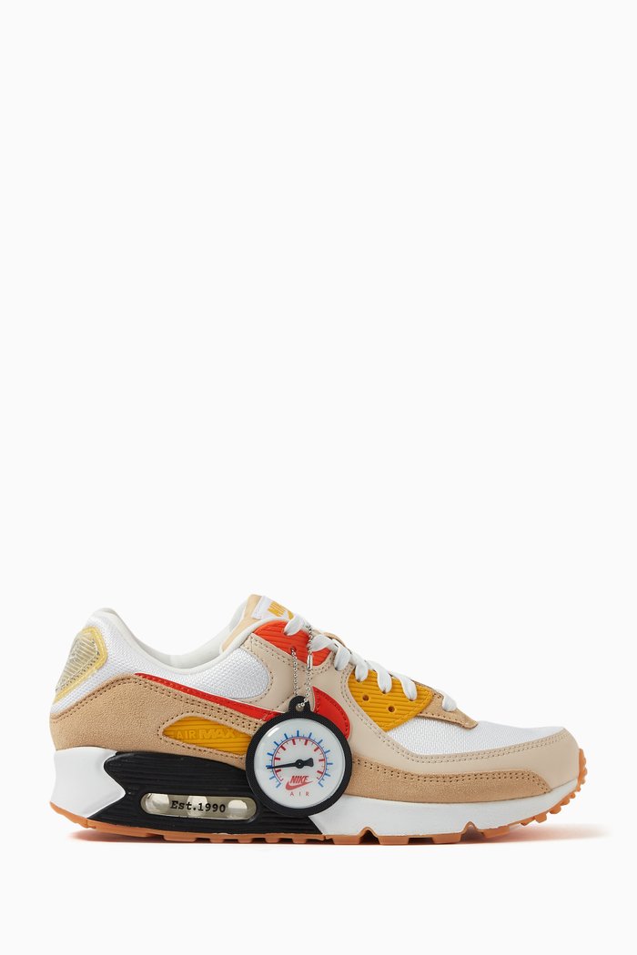 

Air Max ‘90 Sneakers in Suede & Leather, Multicolour