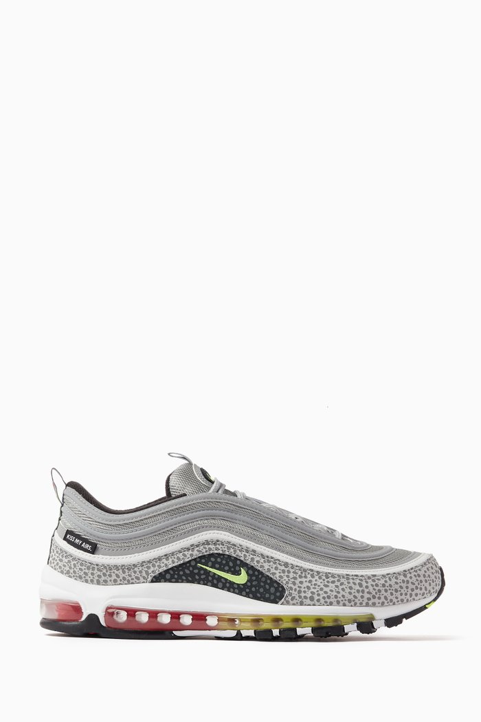 

Air Max ‘97 Sneakers in Mesh & Leather, Grey