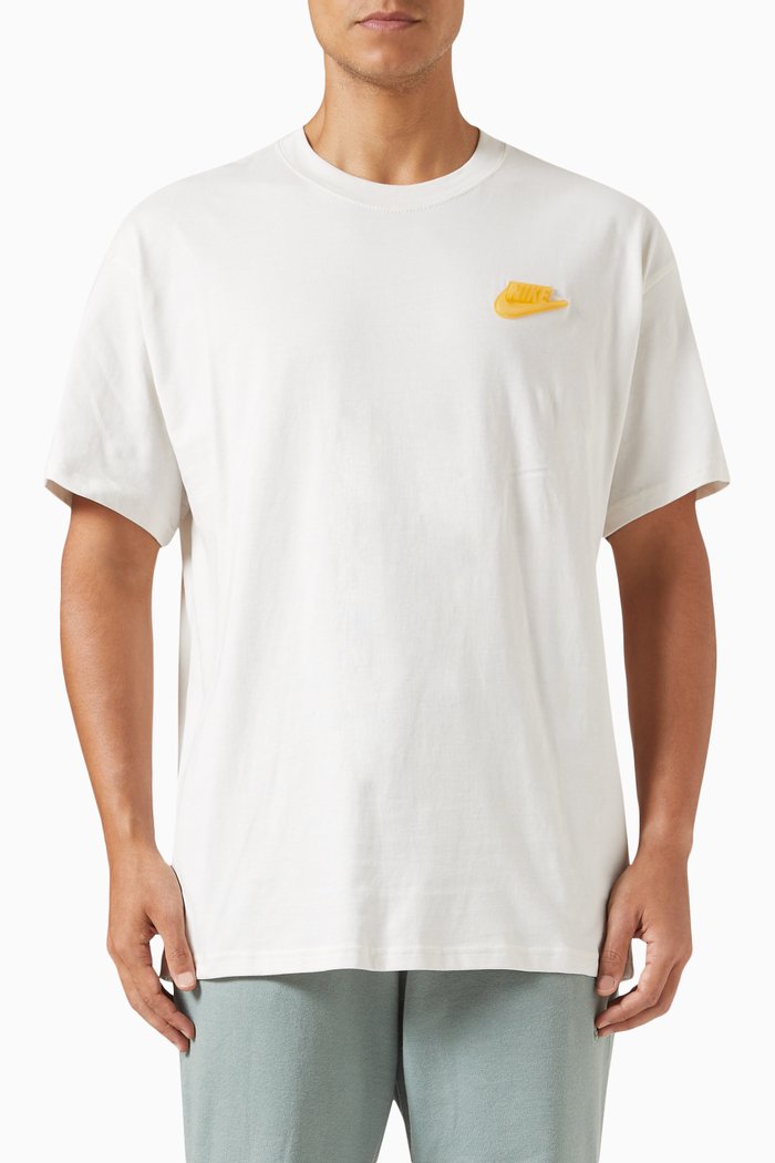 

Graphic Logo Print T-shirt in Cotton, Neutral