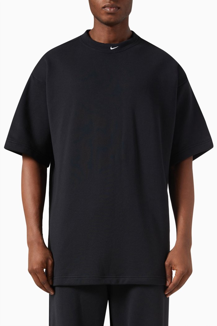 

Oversized T-shirt in Cotton Jersey, Black