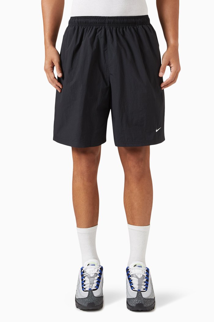

Solo Swoosh Shorts in Stretch Nylon, Black