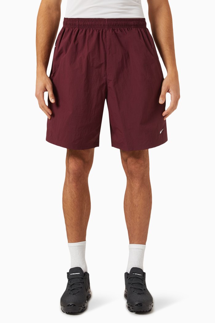 

Nike Solo Swoosh Shorts in Cotton-blend Fleece, Red
