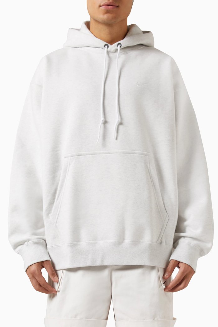 

Logo Hoodie in Fleece, White