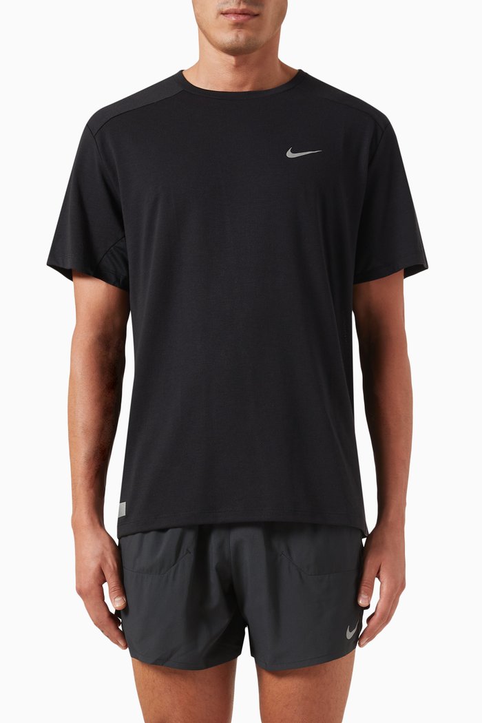 

Dri-Fit Run Division Rise 365 T-Shirt in Nylon, Black