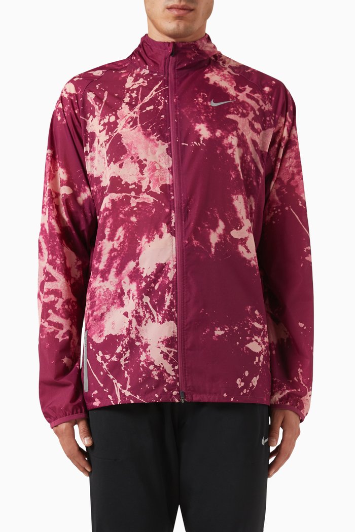 Repel Run Division Jacket in Nylon, Purple